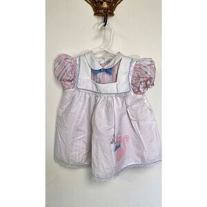 Vintage Nana’s Pet J.C Penny Little Girls 3T Easter Church Dress Cat Pink Cute